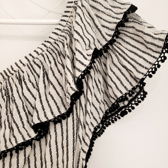 Zara Off-the-shoulder Cotton Dress XS - Picture 3 of 6